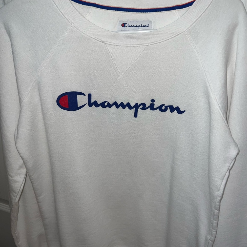 Champion White Crewneck